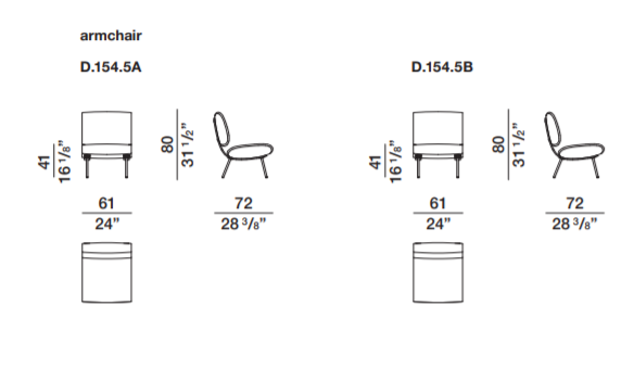 Molteni&C Кресло Round D.154.5 от Molteni & C