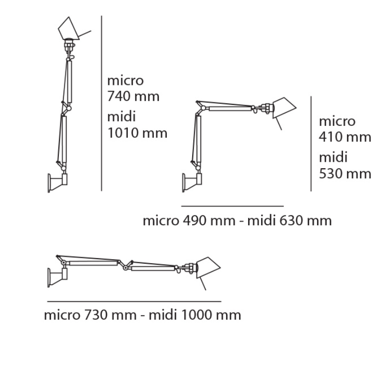Artemide Бра Tolomeo Micro Wall от Artemide