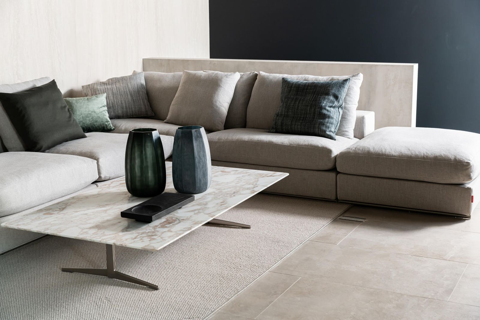 Flexform Диван Groundpiece угловой от Flexform — в интерьере
