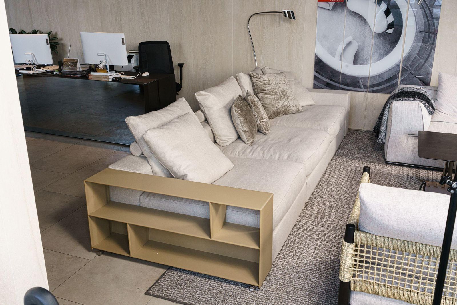 Flexform Диван Groundpiece от Flexform — в интерьере
