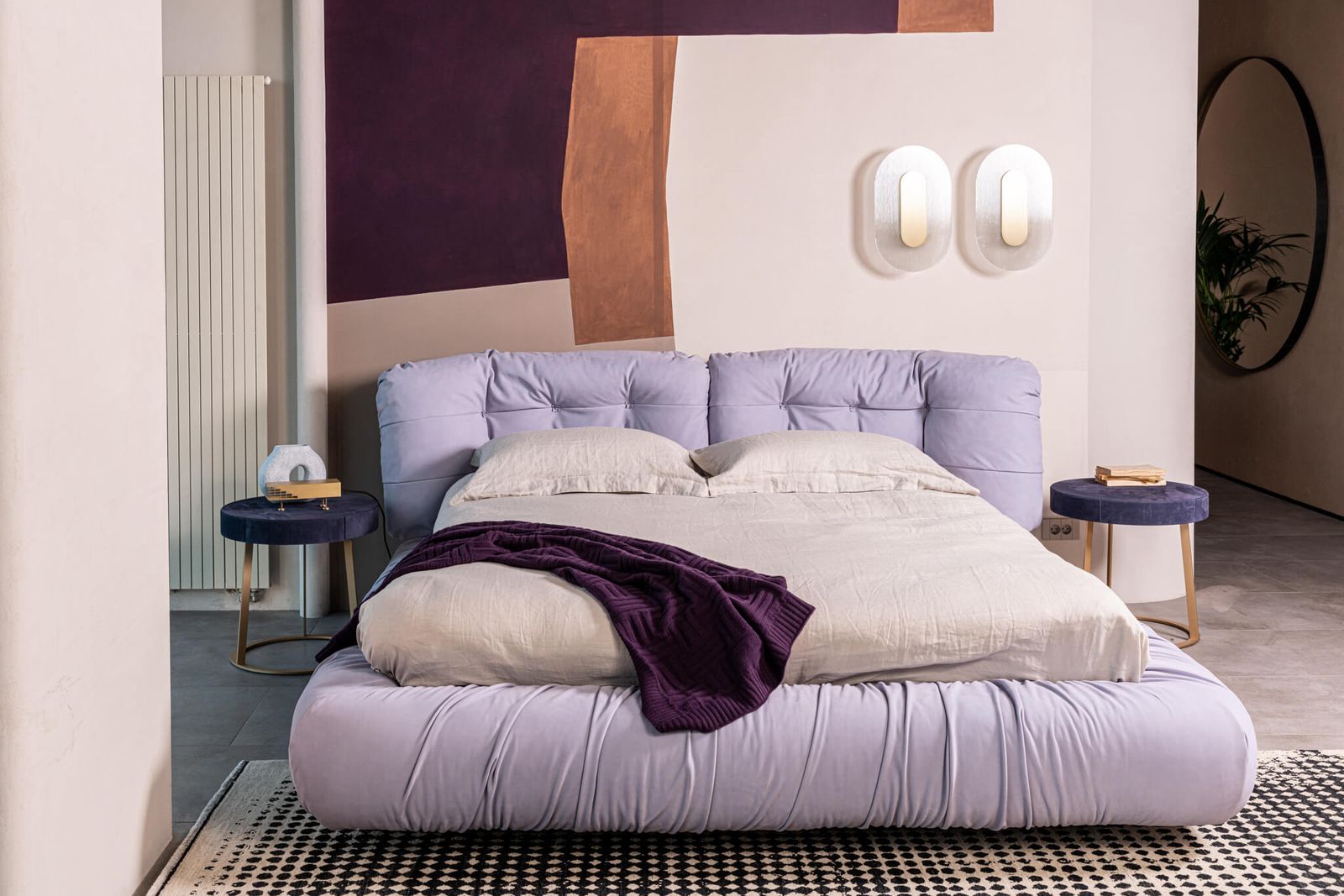 Baxter Кровать Milano Kashmir Lavande от Baxter — в интерьере