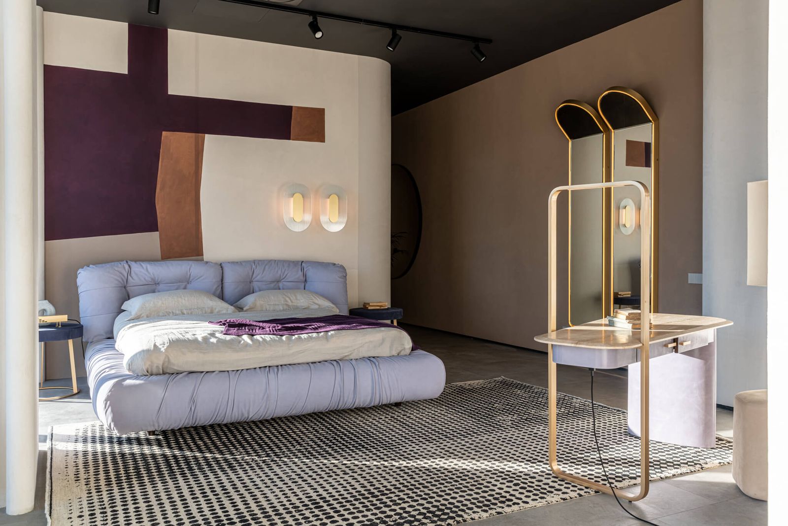 Baxter Кровать Milano Kashmir Lavande от Baxter — в интерьере