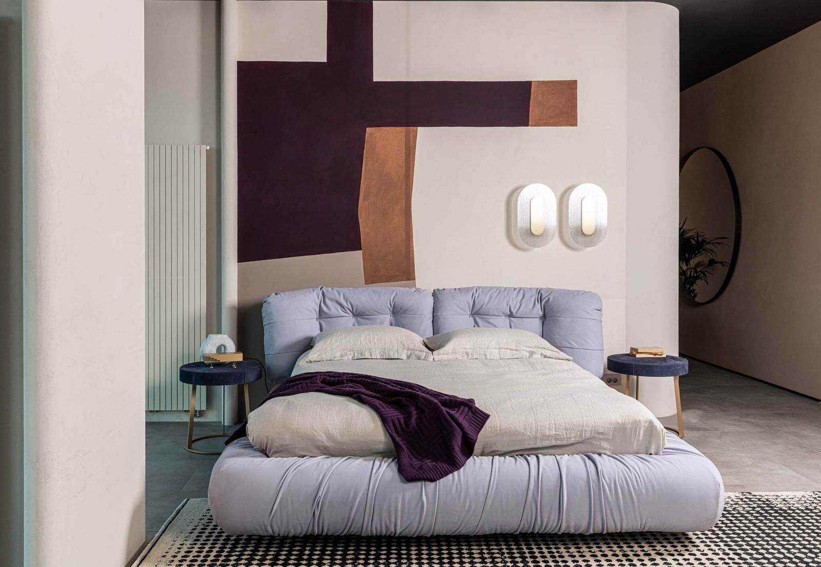 Baxter Кровать Milano Kashmir Lavande от Baxter — в интерьере