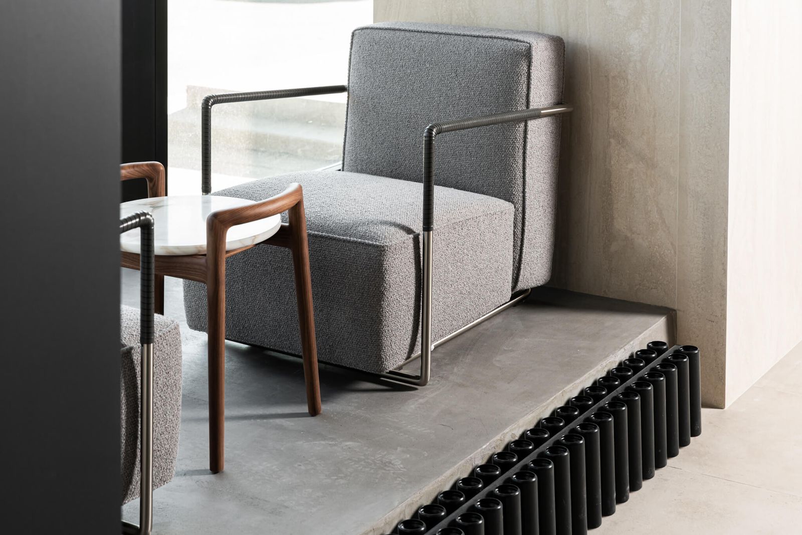Flexform Журнальный столик Ascanio Calacata от Flexform — в интерьере