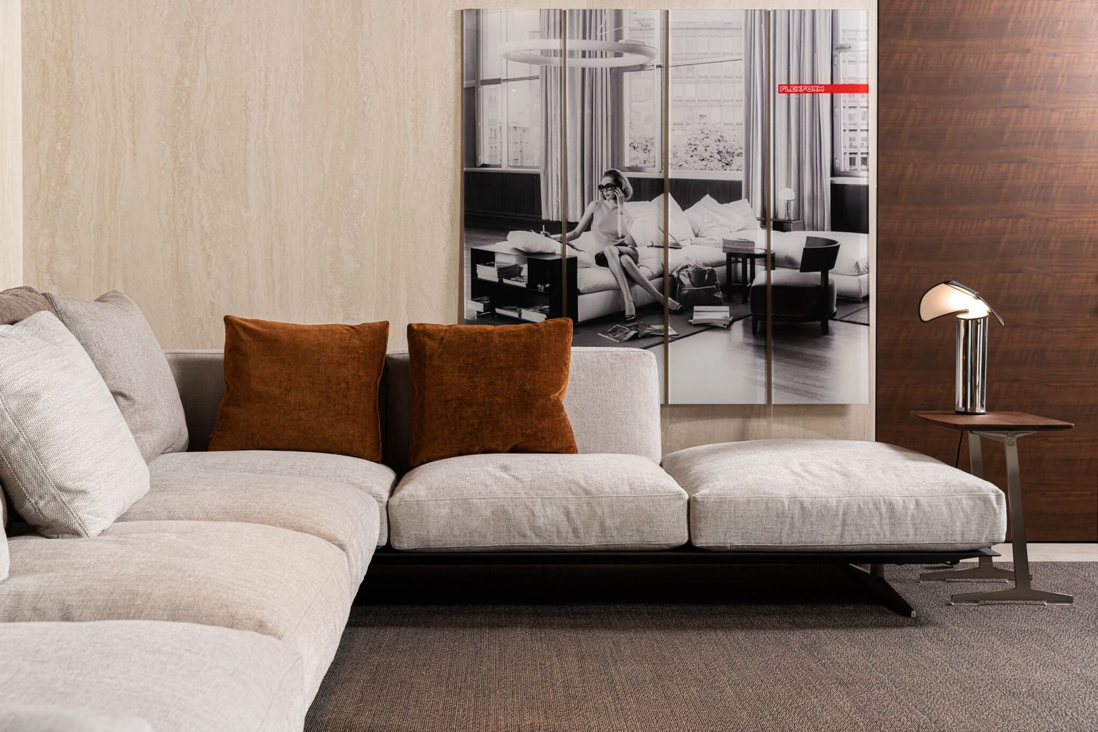 Flexform Диван Soft Dream угловой от Flexform — в интерьере