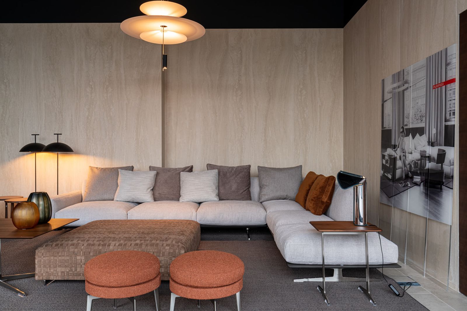Flexform Диван Soft Dream угловой от Flexform — в интерьере