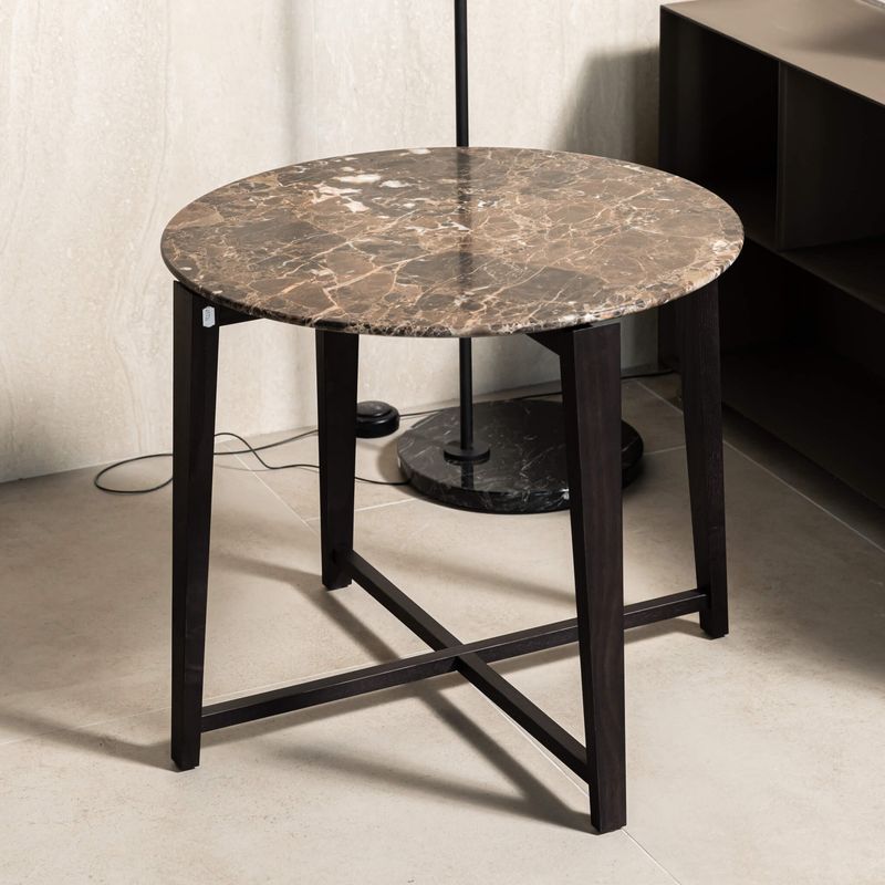 Flexform Журнальный столик Tris d67 Emperador от Flexform — в интерьере