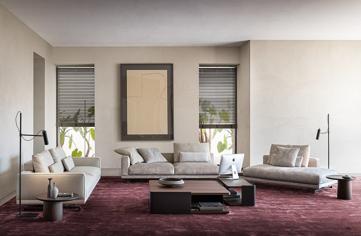 Molteni&C Журнальный столик Louisa LTV1 Red cemento от Molteni & C — в интерьере