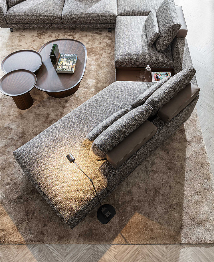 Molteni&C Журнальный столик Louisa LTV1 Red cemento от Molteni & C — в интерьере