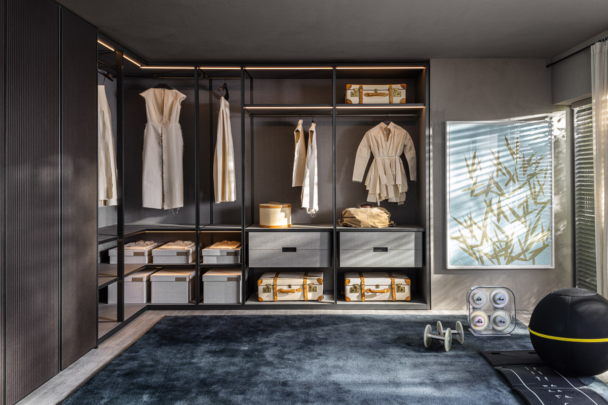 Molteni&C Шкаф GLIS MASTER BAMBOO 4-дверный от Molteni & C — в интерьере