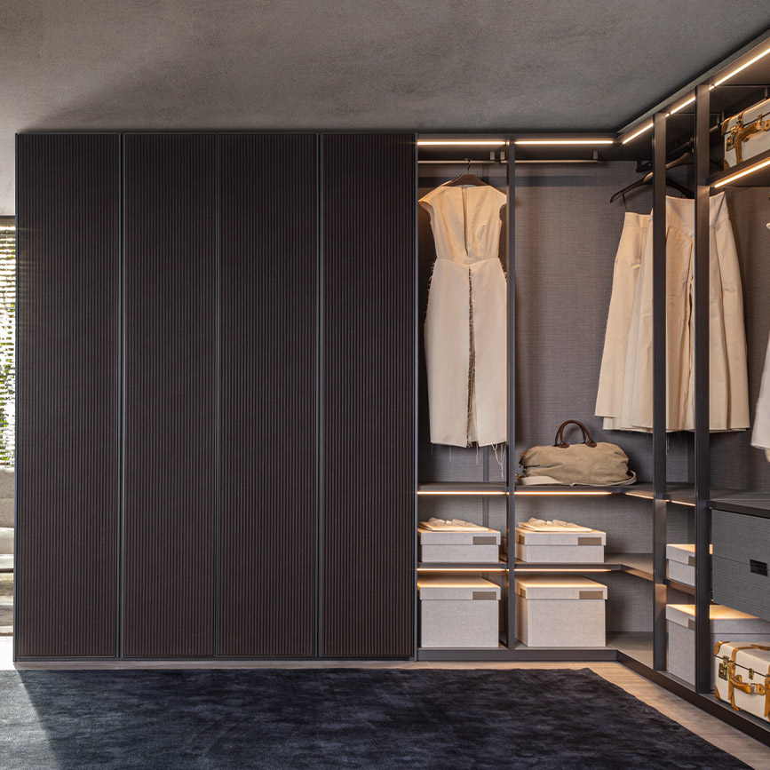 Molteni&C Шкаф GLIS MASTER BAMBOO 4-дверный от Molteni & C — в интерьере