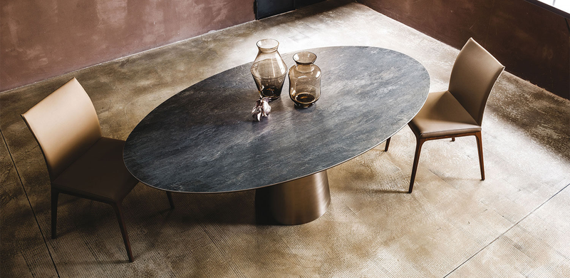 Cattelan Italia Стол Yoda Keramik Round Ardesia от Cattelan Italia