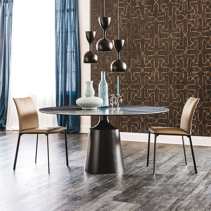 Cattelan Italia Стол Yoda Keramik Round Ardesia от Cattelan Italia — в интерьере