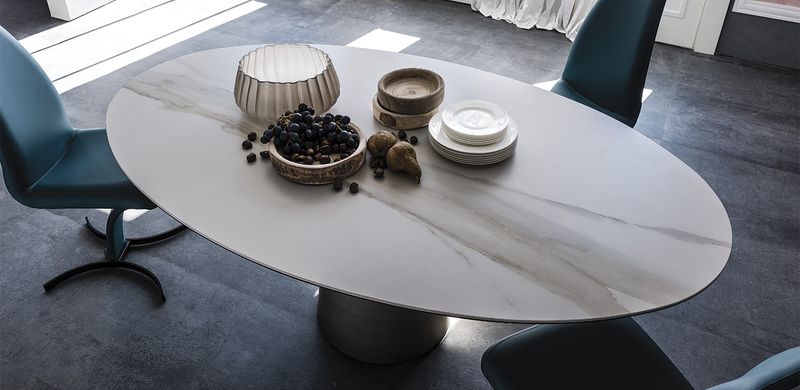 Cattelan Italia Стол Yoda Keramik Golden Calacatta от Cattelan Italia
