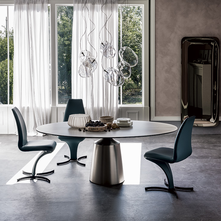 Cattelan Italia Стол Yoda Keramik Golden Calacatta от Cattelan Italia — в интерьере