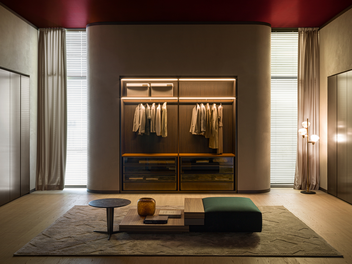 Molteni&C Шкаф Gliss Master со стекл.дверьми от Molteni & C — в интерьере