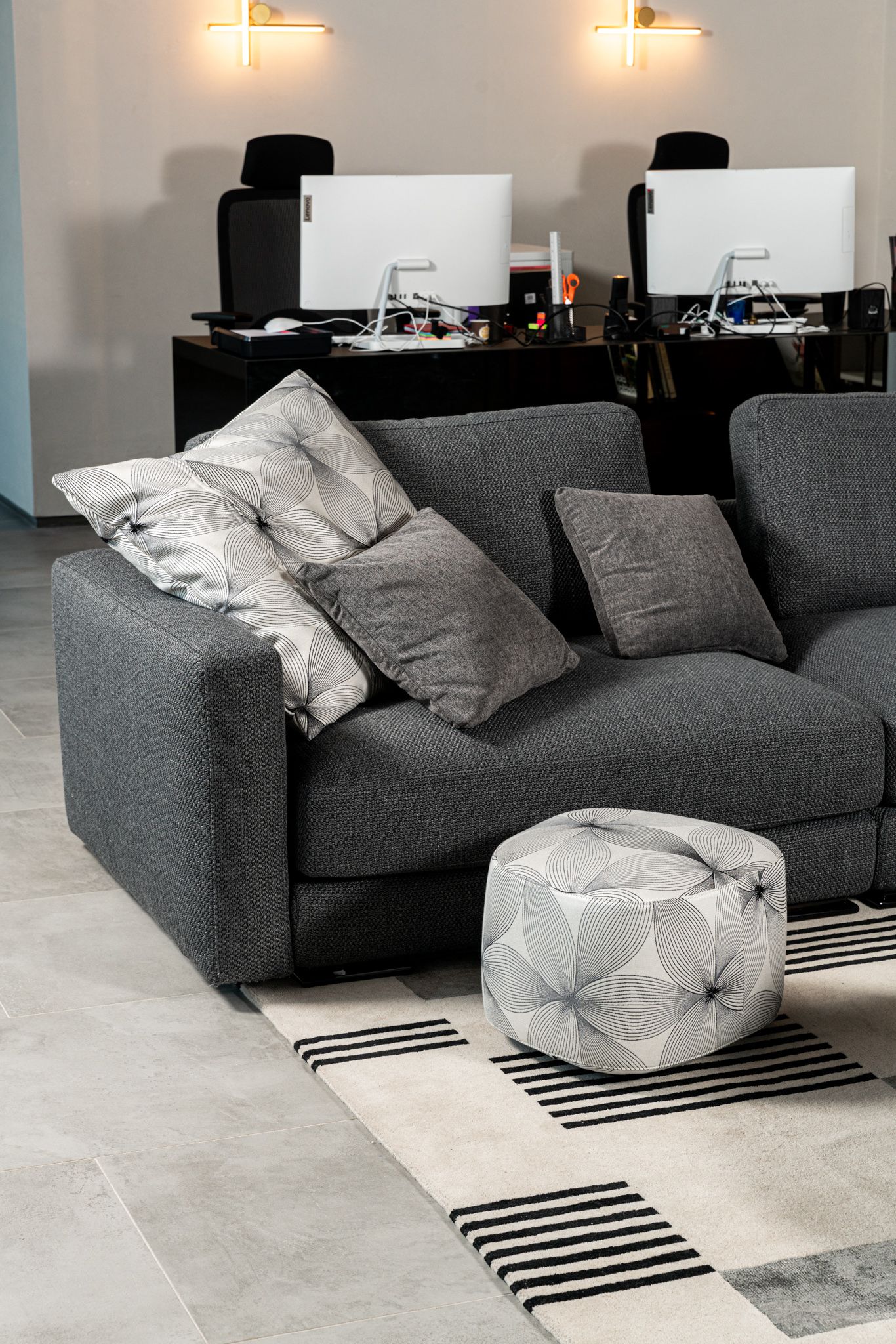 Flou Диван My place Ross grey от Flou — в интерьере