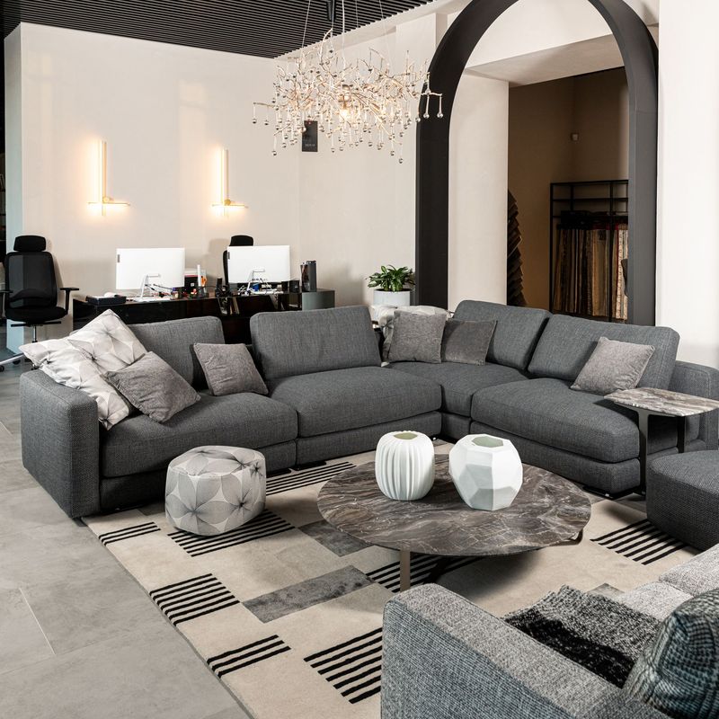 Flou Диван My place Ross grey от Flou — в интерьере