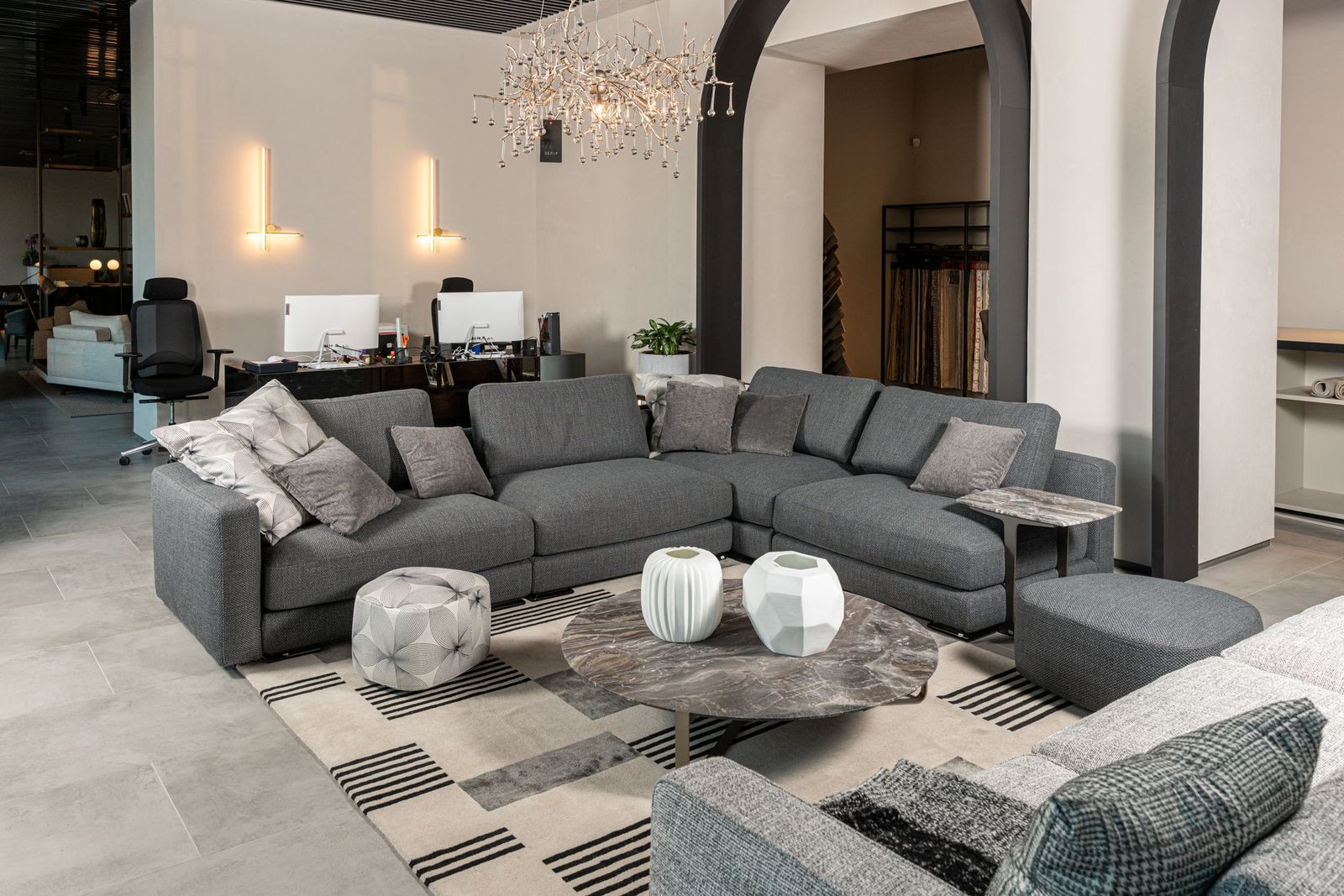 Flou Диван My place Ross grey от Flou — в интерьере