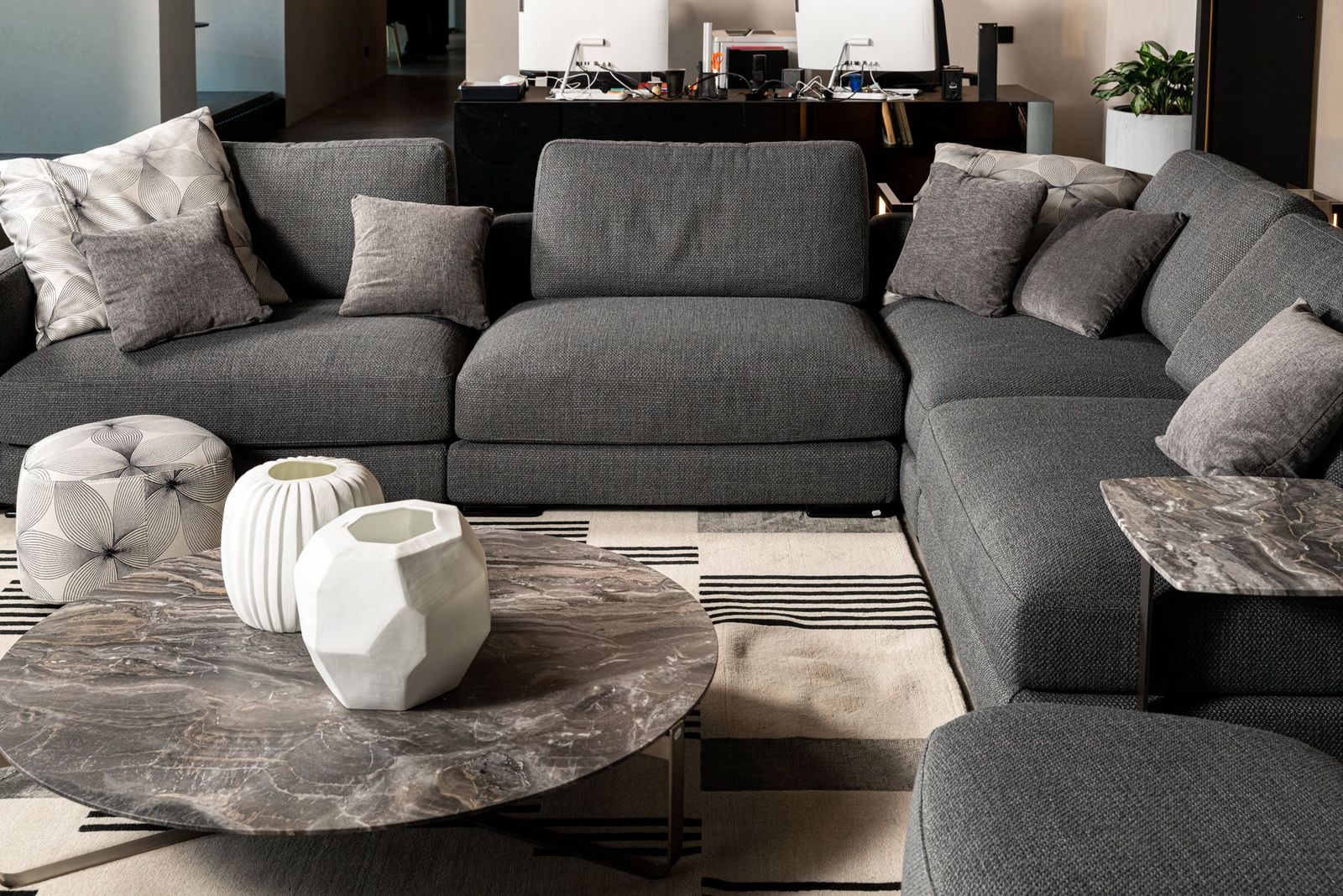 Flou Диван My place Ross grey от Flou — в интерьере
