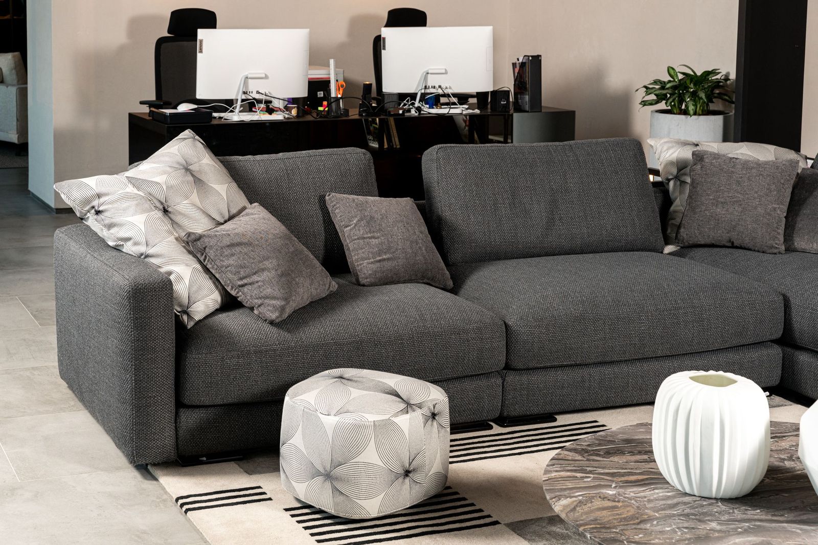 Flou Диван My place Ross grey от Flou — в интерьере