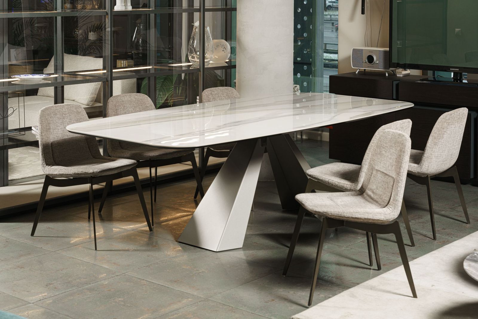 Cattelan Italia Стол Eliot Keramik Marmi KM06 от Cattelan Italia — в интерьере