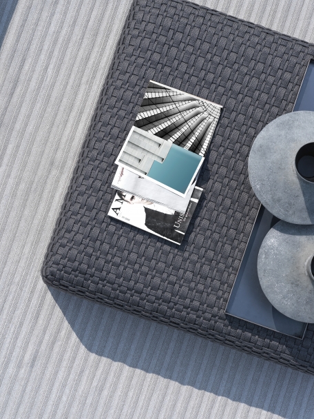 Flexform Уличный пуф - банкетка Phuket от Flexform — в интерьере