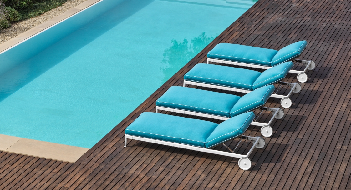 Flexform Уличный шезлонг Atlante от Flexform — в интерьере
