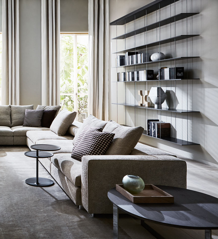 Molteni&C Журнальный столик Vicino graphite oak от Molteni & C — в интерьере