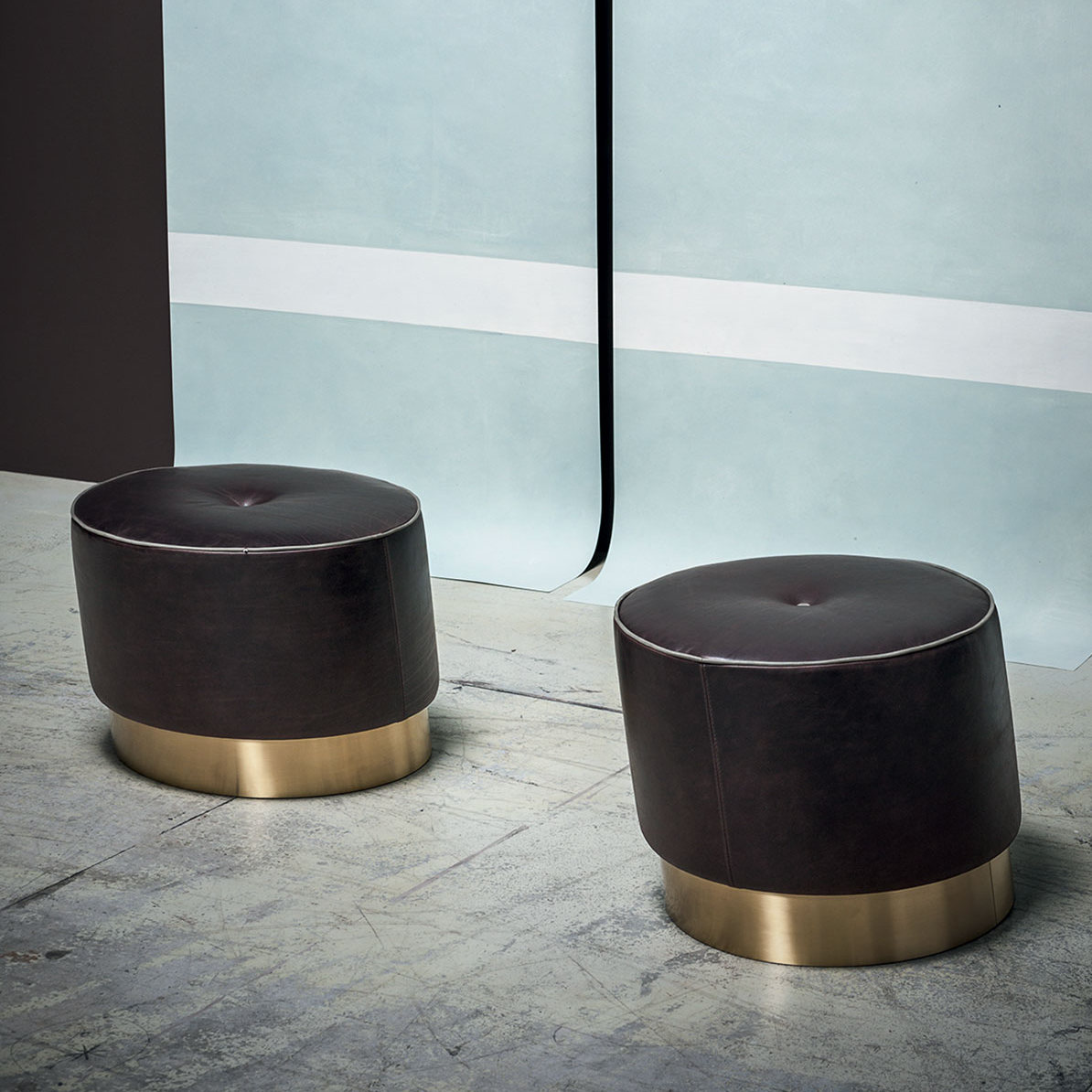 Baxter Пуф Anais овальный Decorative Pelle Plume от Baxter — в интерьере