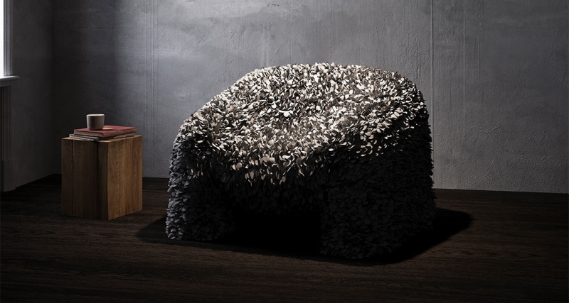Moooi Кресло Hortensia Petal Grey от Moooi — в интерьере