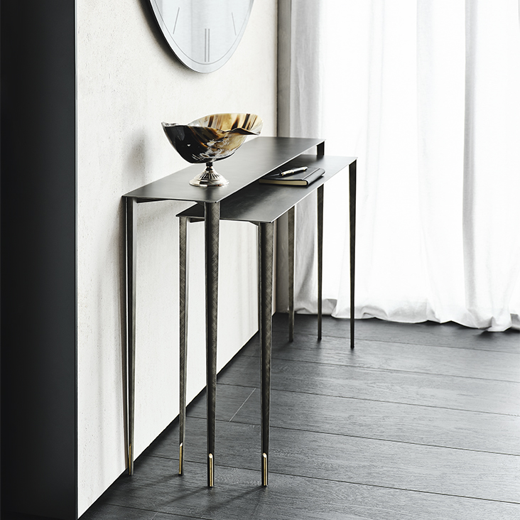 Cattelan Italia Сет из 2 консолей Etoile 110/120 Brushed Grey от Cattelan Italia — в интерьере