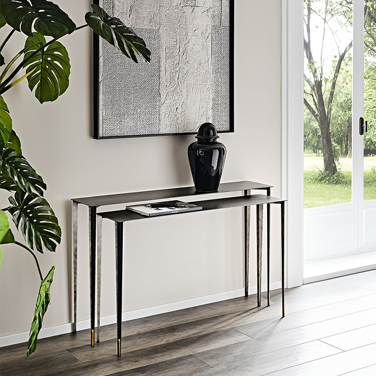 Cattelan Italia Сет из 2 консолей Etoile 110/120 Brushed Grey от Cattelan Italia — в интерьере