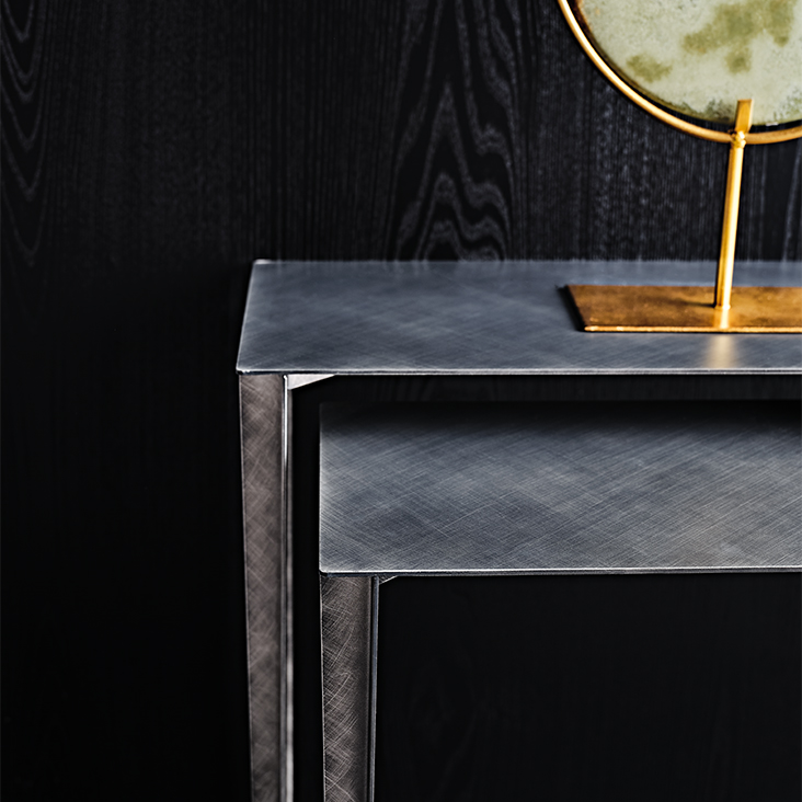 Cattelan Italia Сет из 2 консолей Etoile 110/120 Brushed Grey от Cattelan Italia — в интерьере