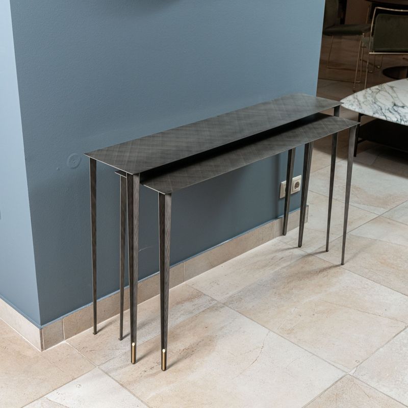 Cattelan Italia Сет из 2 консолей Etoile 110/120 Brushed Grey от Cattelan Italia