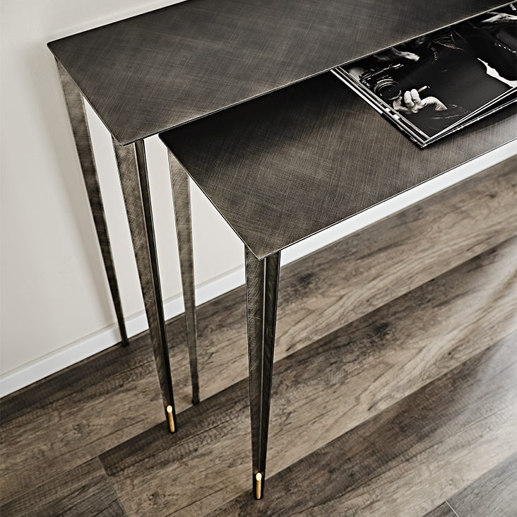 Cattelan Italia Сет из 2 консолей Etoile 110/120 Brushed Grey от Cattelan Italia — в интерьере