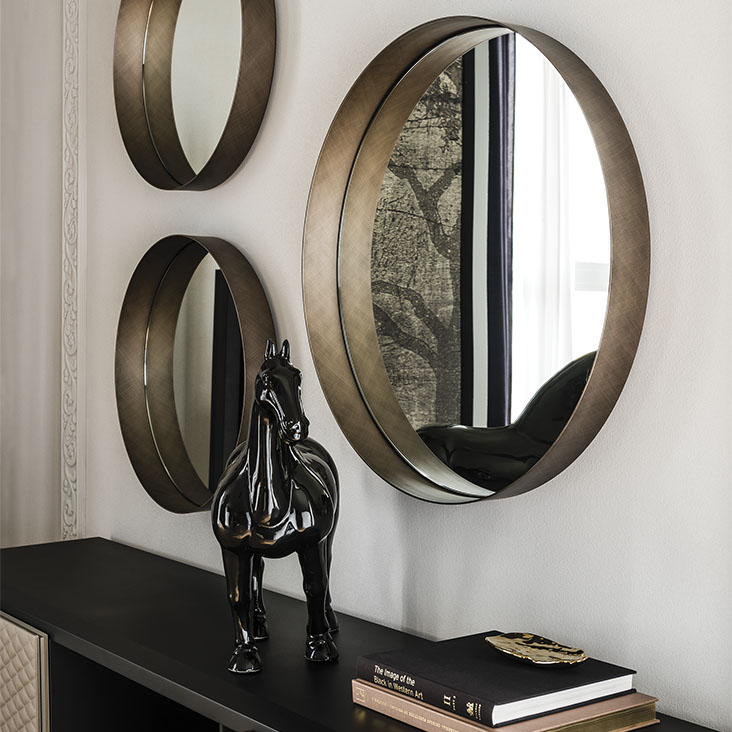 Cattelan Italia Зеркало Wish 90 Brushed Grey от Cattelan Italia — в интерьере