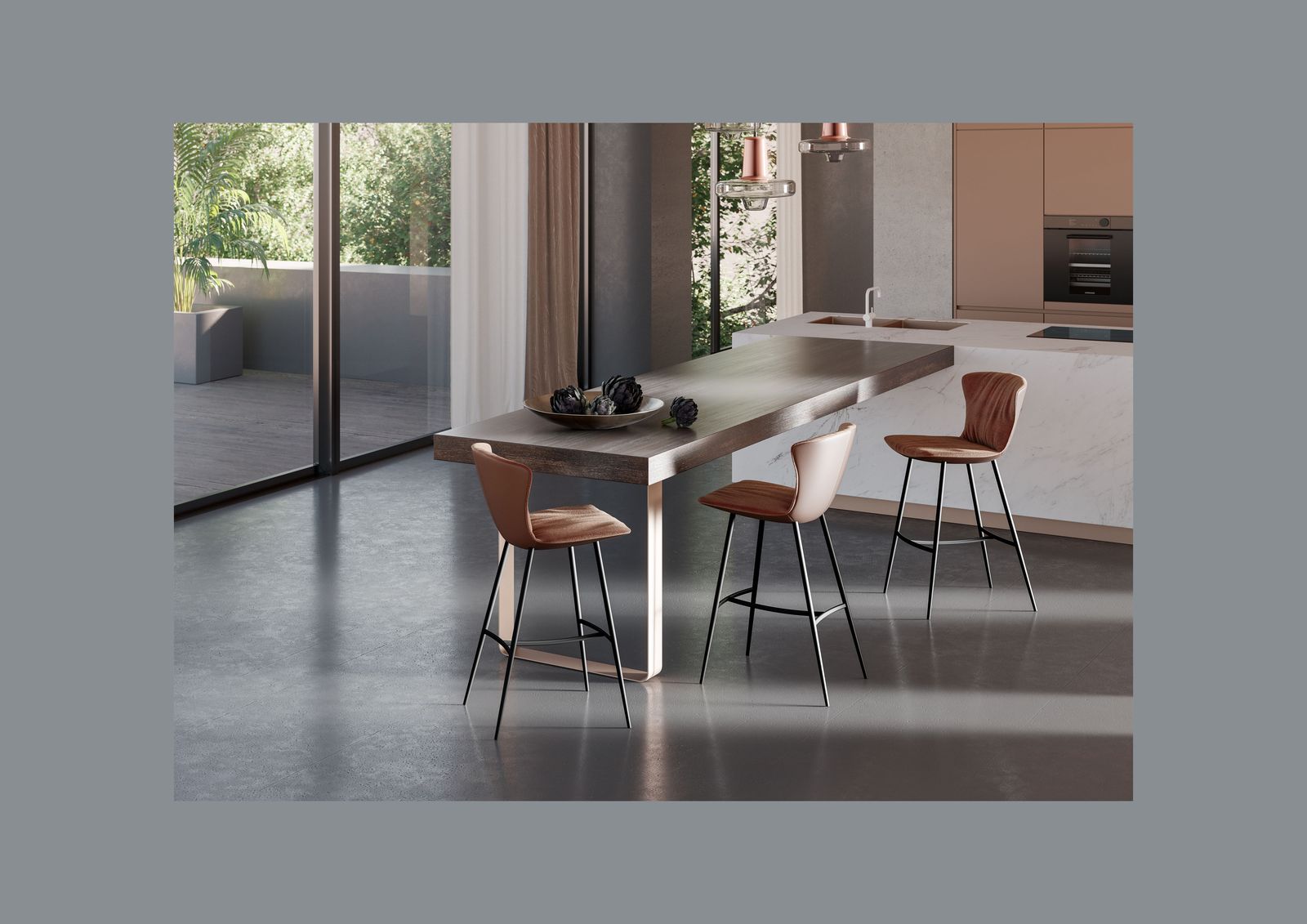 Draenert Барный стул Dexter Bar 4-LEG от Draenert — в интерьере