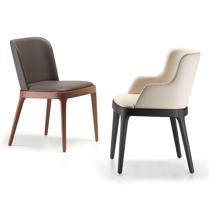 Cattelan Italia Стул Magda A frassino nero/tessuto B530 от Cattelan Italia