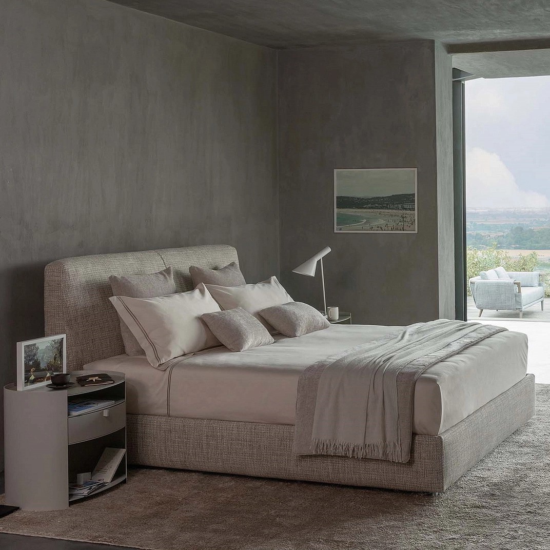 Flou Кровать с основанием Leonardo Myplace Alex 813 от Flou — в интерьере