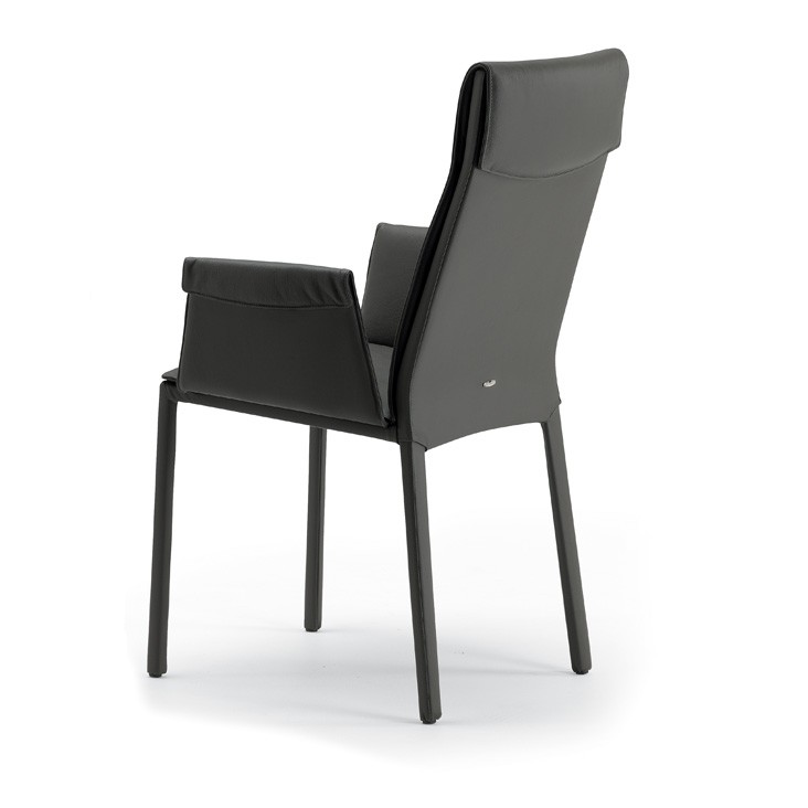 Cattelan Italia Стул без подлокотников Isabel H pelle 983 ARGILLA от Cattelan Italia