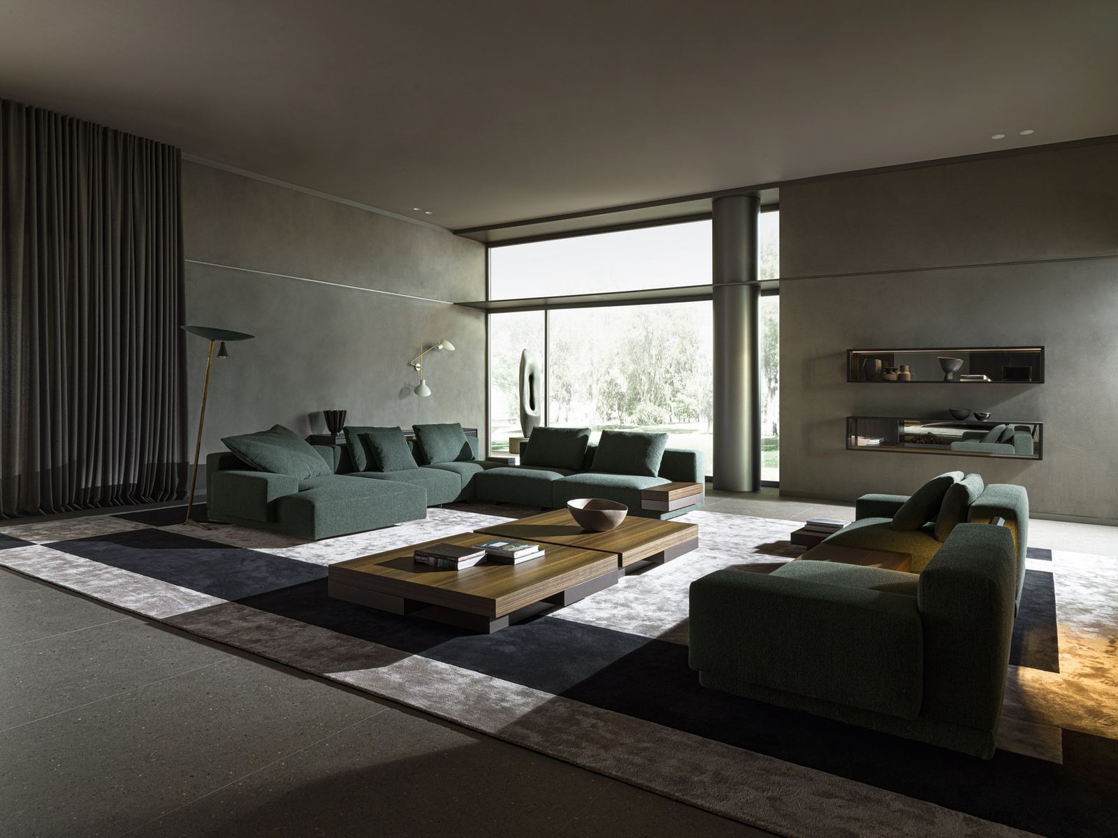 Molteni&C Ковер Dedalo от Molteni & C — в интерьере