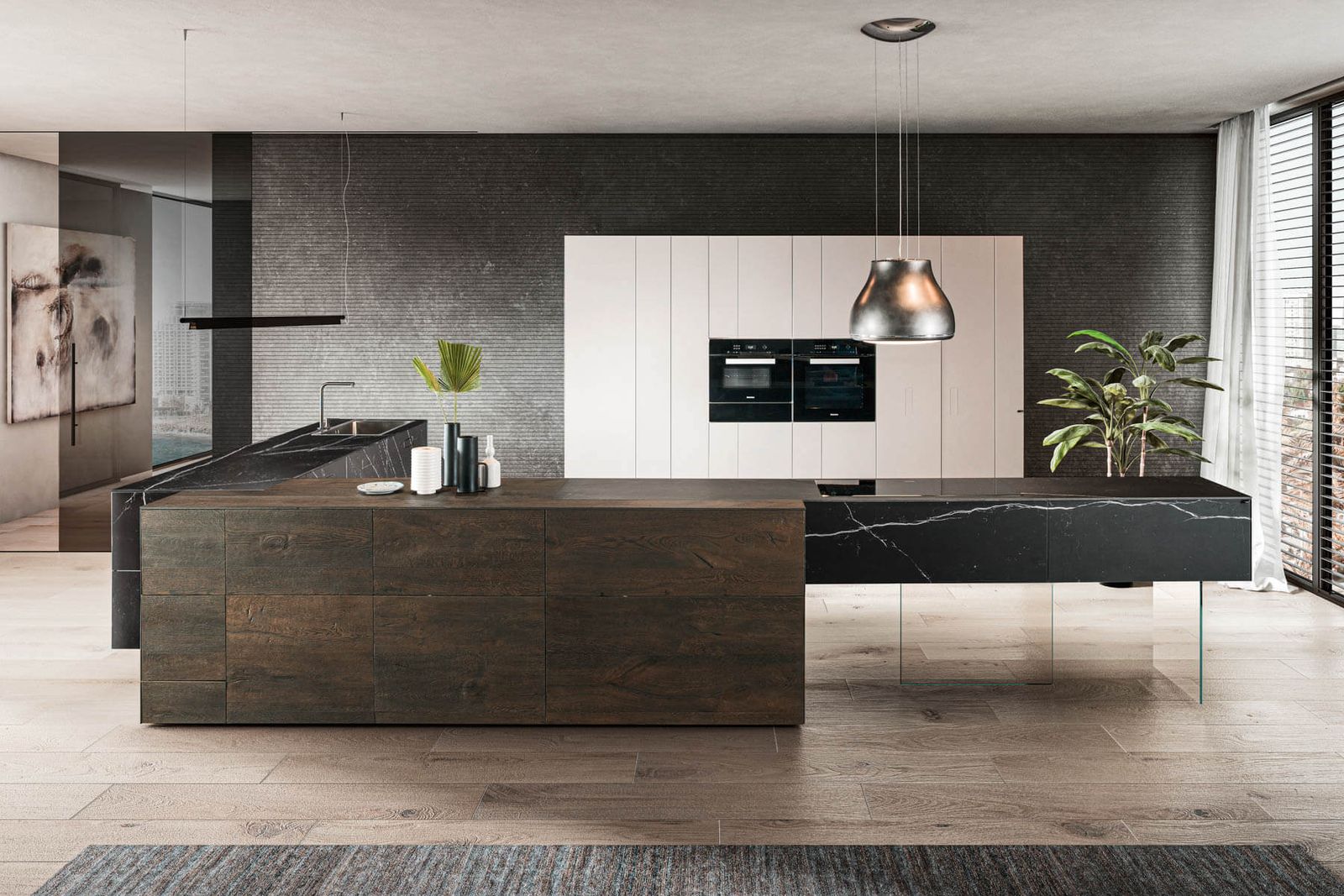 Lago Кухня 36e8 мрамор от Lago — в интерьере