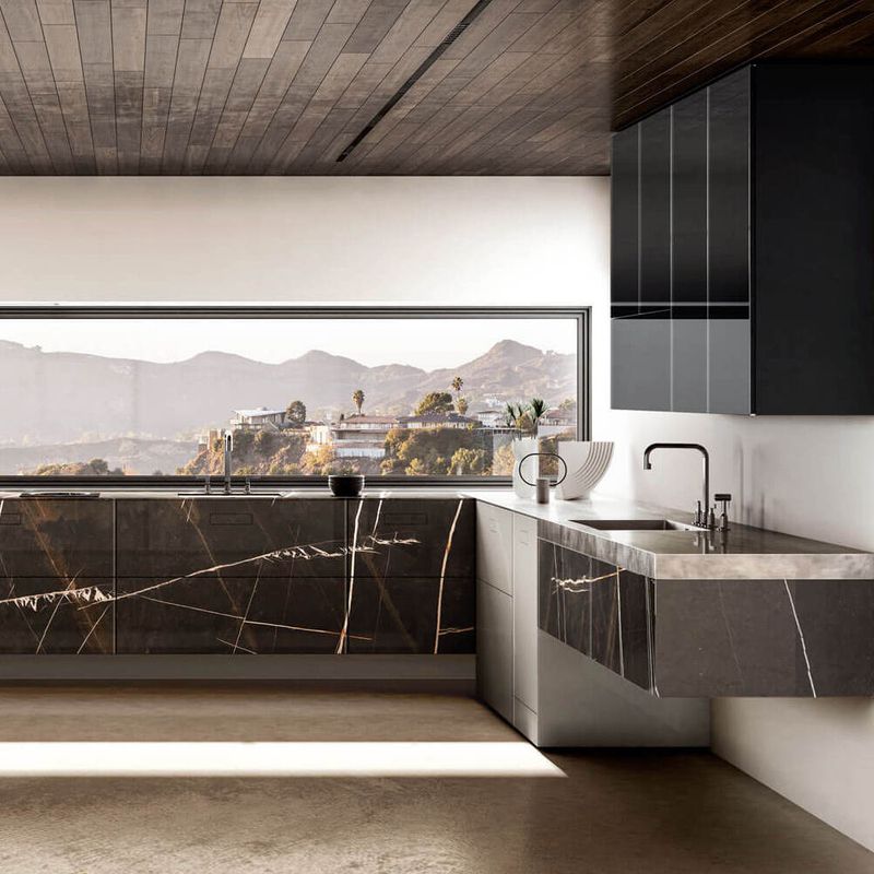 Lago Кухня 36e8 мрамор от Lago — в интерьере
