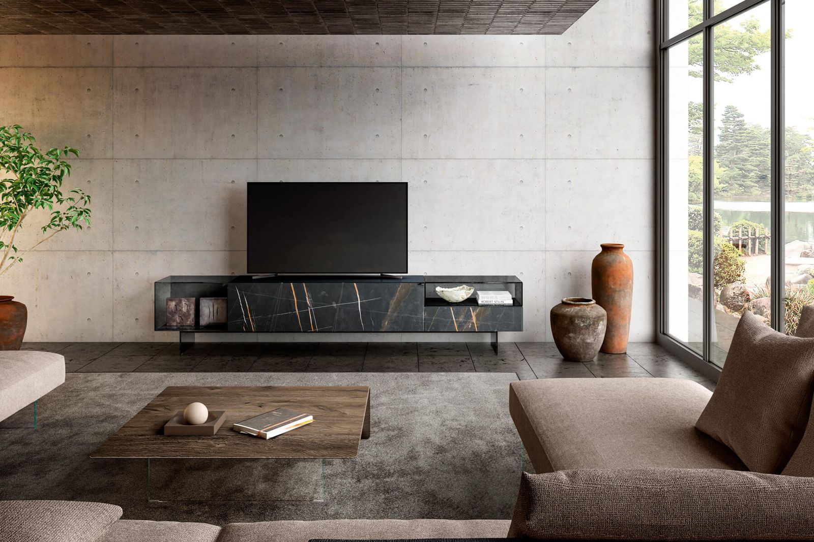 Lago Мебель под ТВ 36e8 от Lago — в интерьере