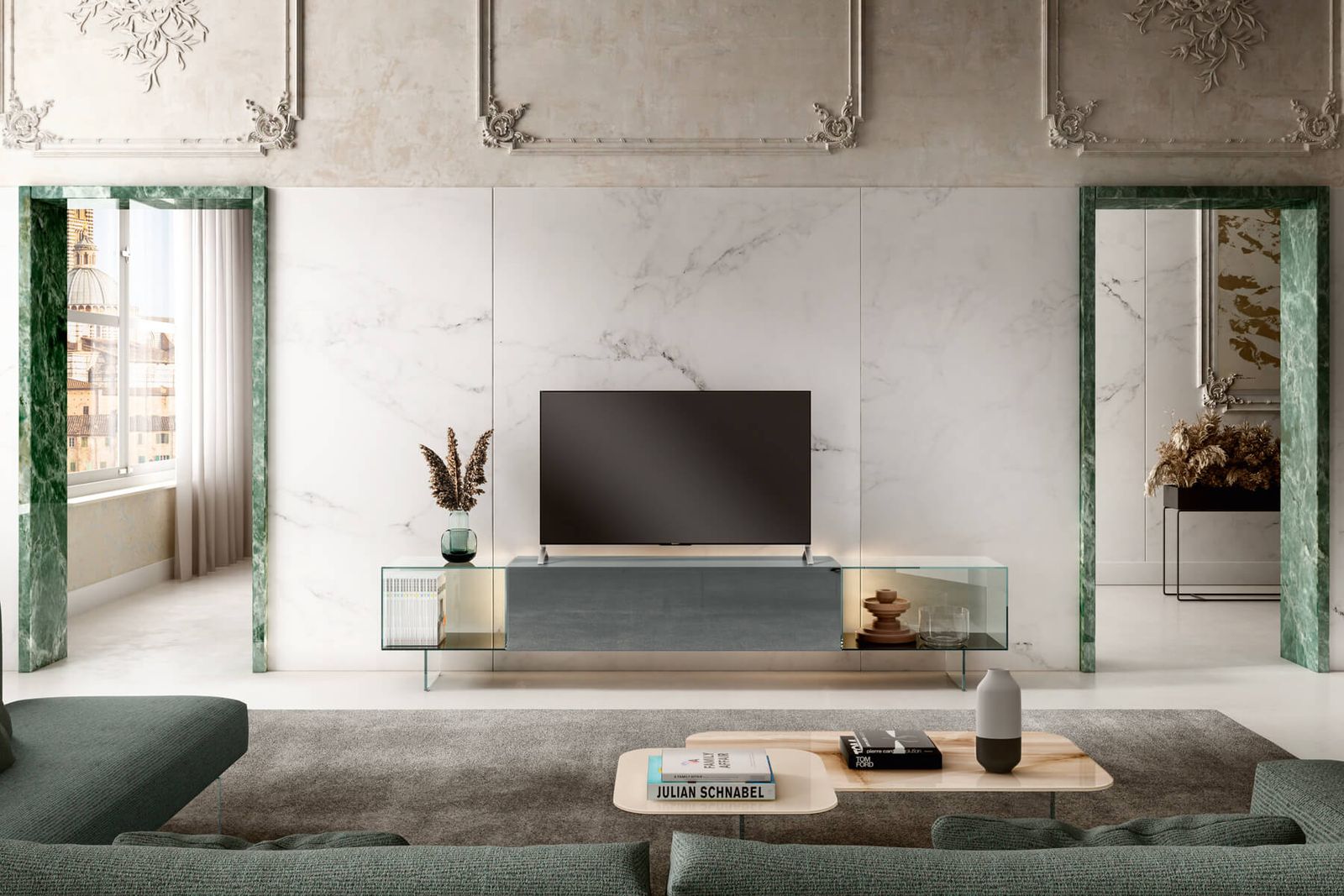 Lago Мебель под ТВ 36e8 от Lago — в интерьере