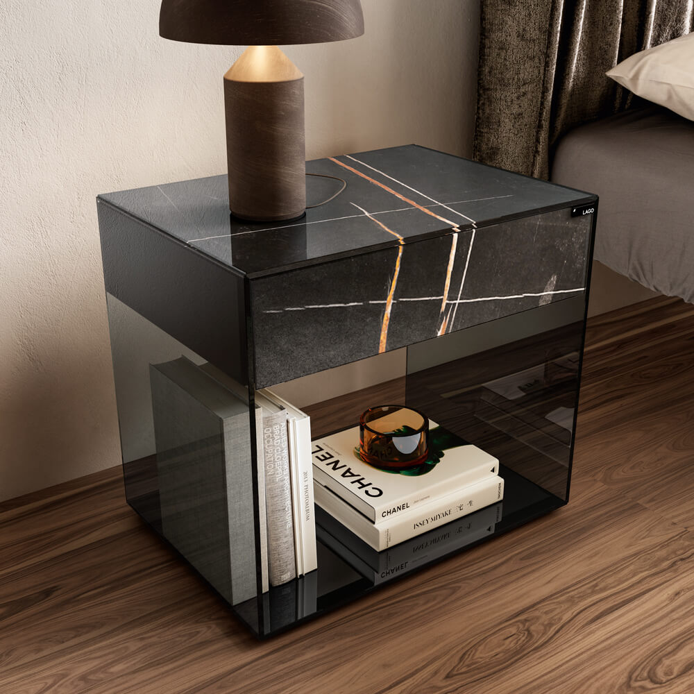 Lago Прикроватная тумбочка Upglass от Lago — в интерьере