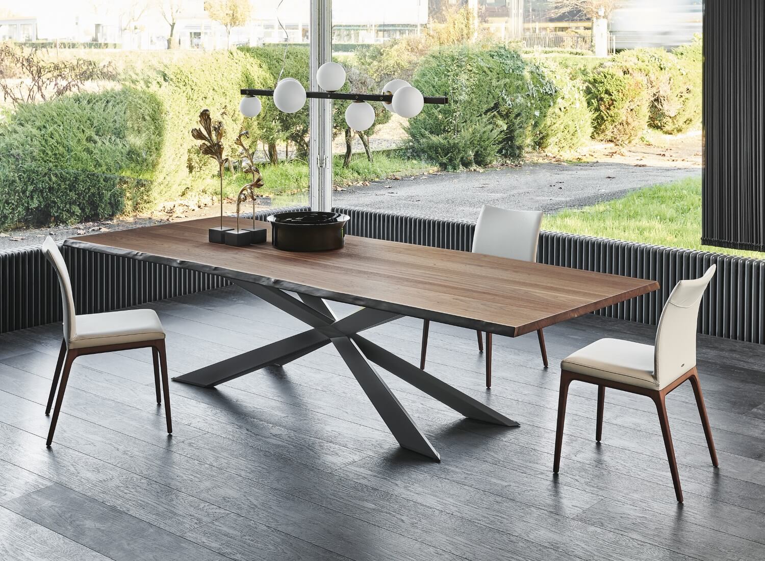 Cattelan Italia Стул без подлокотников Arcadia Oyster/Canaletto от Cattelan Italia — в интерьере
