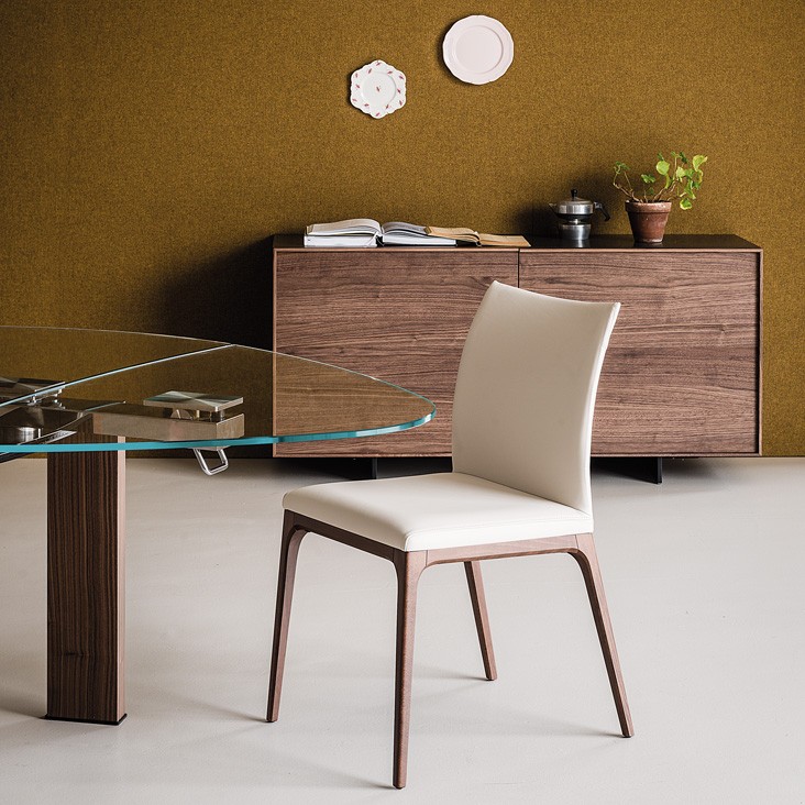 Cattelan Italia Стул без подлокотников Arcadia Oyster/Canaletto от Cattelan Italia — в интерьере