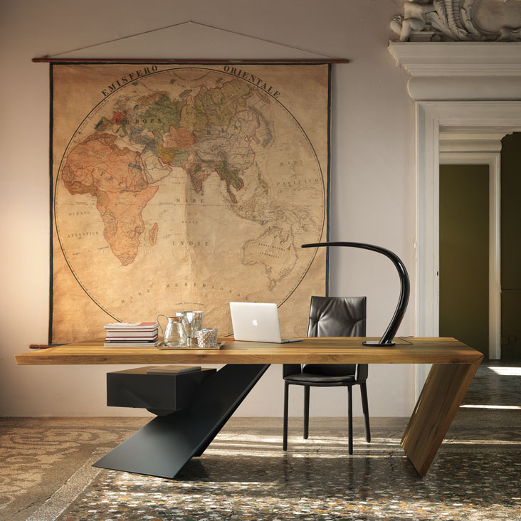 Cattelan Italia Письменный стол Nasdaq Noce Canaletto от Cattelan Italia — в интерьере